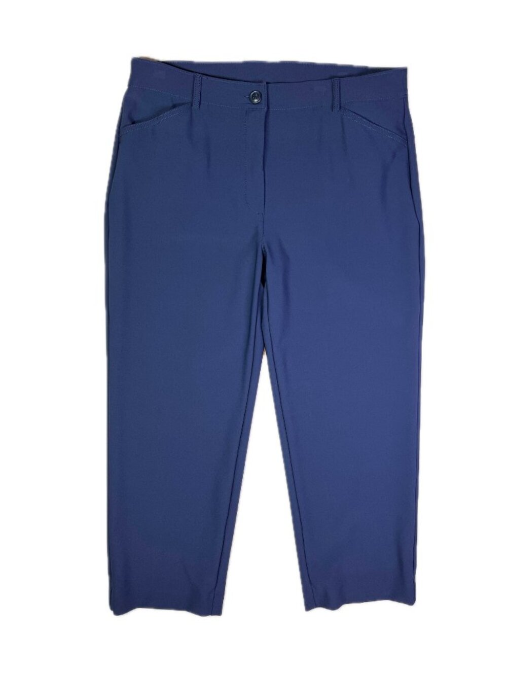 Chico's Size 2.5R (US 14R) Navy Blue Dress Pants 25.5" Inseam